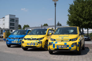 Fahrzeugbeschriftung Maingau Energie - BMW i3